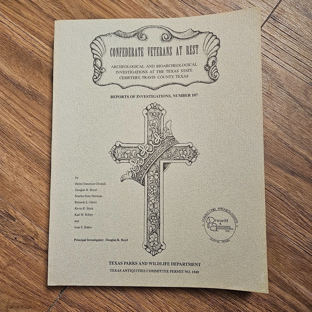 Confederate Veterans at Rest Texas State Cemetery Prewitt and Associates 1996 PB